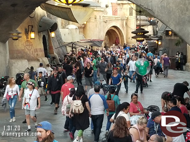 There were a number of people moving around Black Spire Outpost.