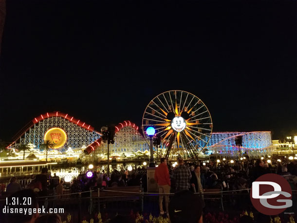 I had a FastPass for the yellow section but opted for standby instead. This was my view (I arrived about 5 minutes prior to showtime).