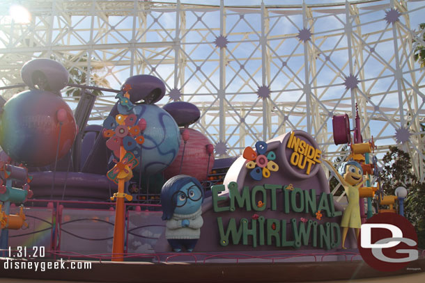 As I passed by the Emotional Whirlwind was down (Toy Story was too when I first arrived on the Pier).