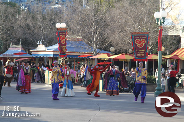 The 4:00pm Mulan's Lunar New Year Procession arriving.