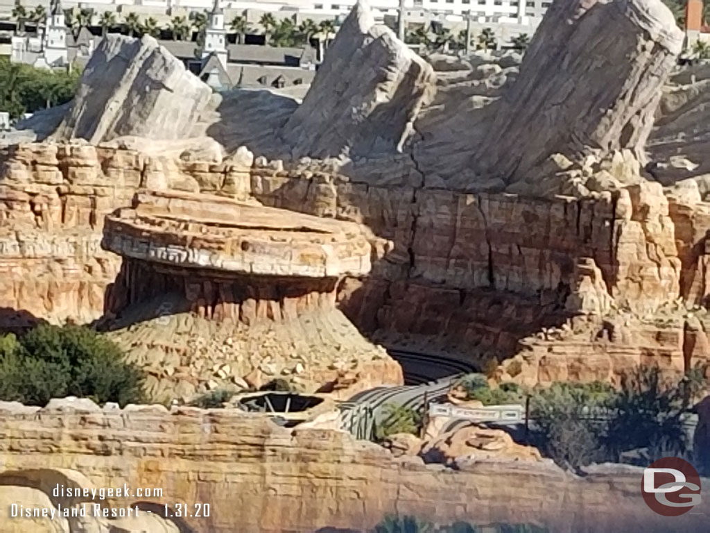 Radiator Springs Racers appears to be down. No sight of cars.