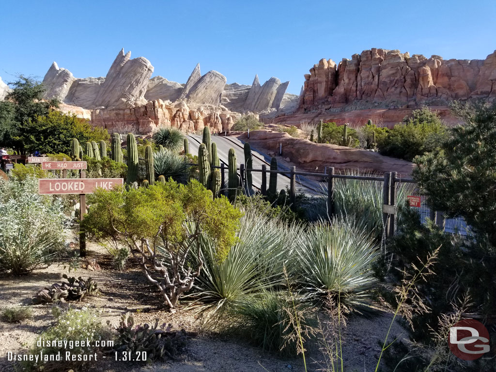 Racers was still down as I walked through Cars Land.