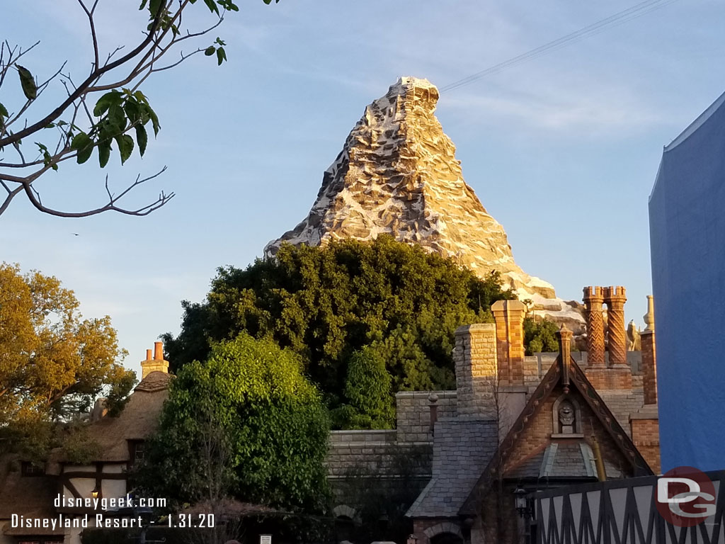 The Matterhorn as the sun was setting this evening.