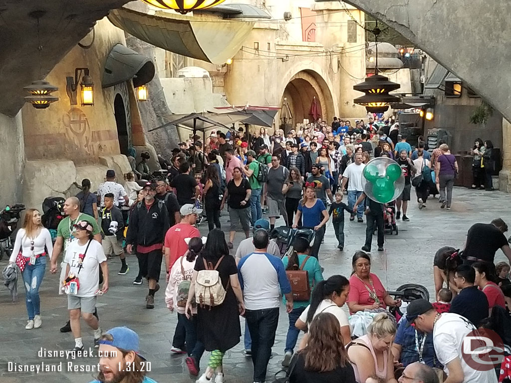 There were a number of people moving around Black Spire Outpost.