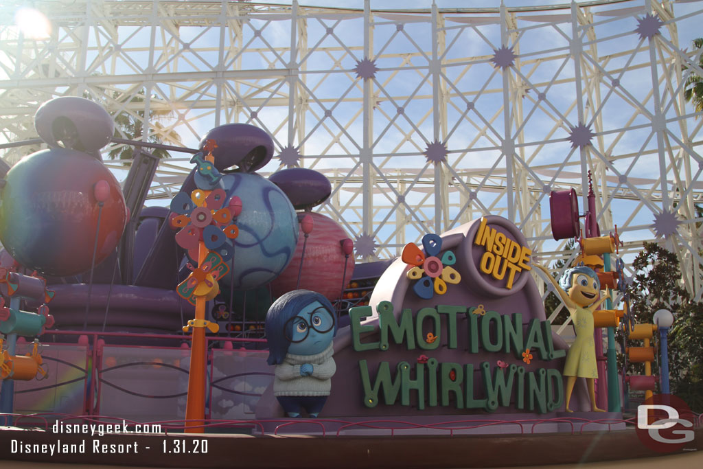 As I passed by the Emotional Whirlwind was down (Toy Story was too when I first arrived on the Pier).