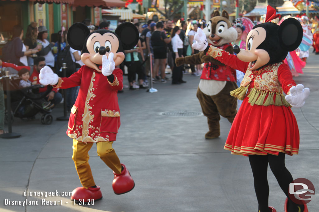 Mickey and Minnie Mouse