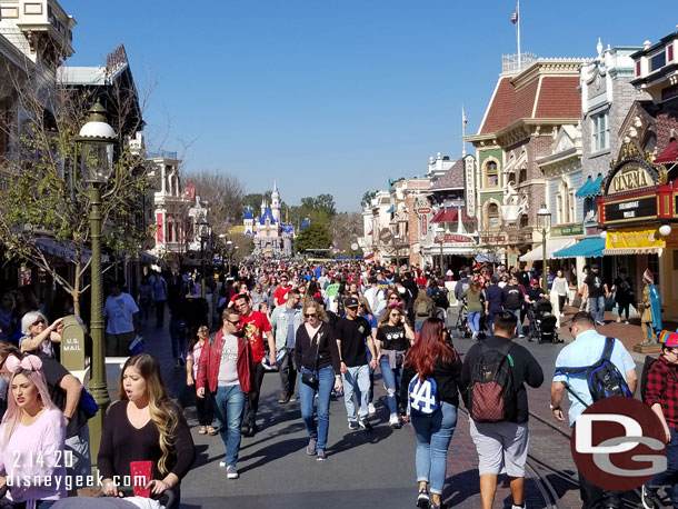 Main Street USA this afternoon.