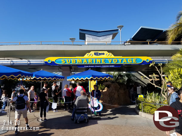 Valentine's Day photo props at the entrance to Finding Nemo