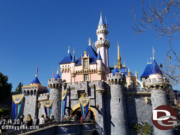 Passing by Sleeping Beauty Castle.