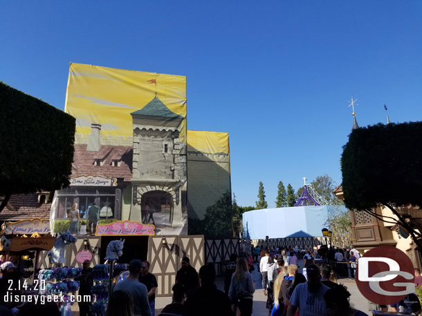 Entering Fantasyland.  No real visible changes since last visit.