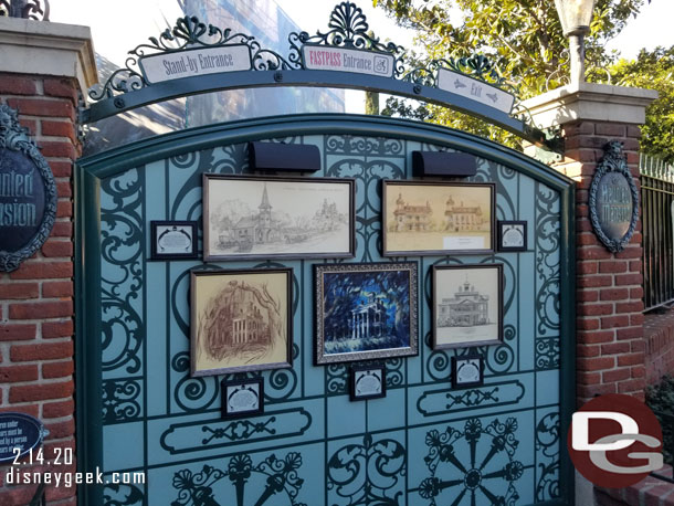 Concept art on the gate (I photographed this last visit but it was dark so here is a quick look again).