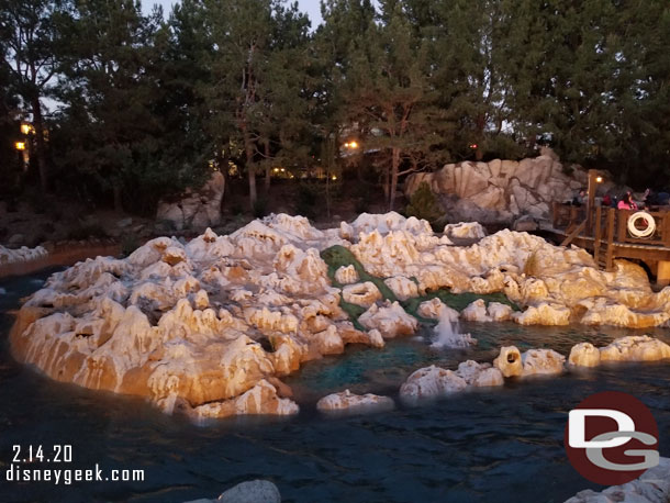 The geyser area looks clean and maybe repainted.  Too bad there are no trees left.