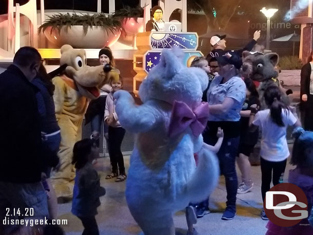 Marie was on the Dance floor along with Pluto.