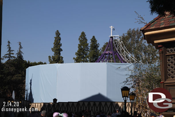 King Arthur Carrousel renovation continues, not a lot of visible progress.