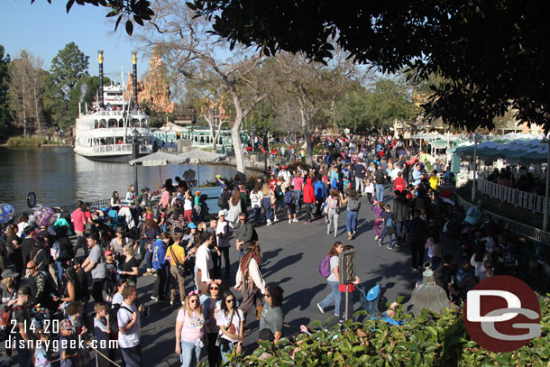 Looking toward Frontierland from the Pirates bridge