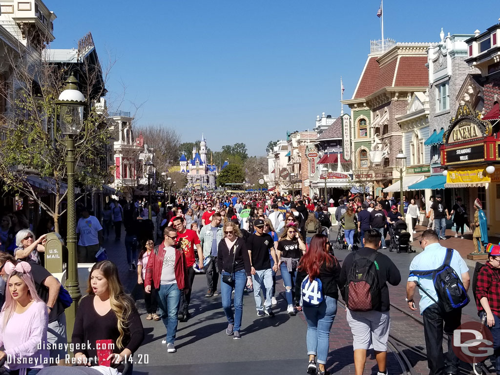 Main Street USA this afternoon.