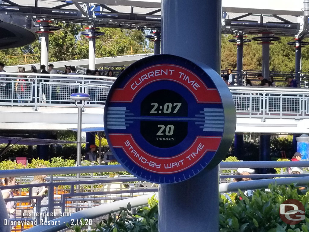 Only indication I saw was on this clock.