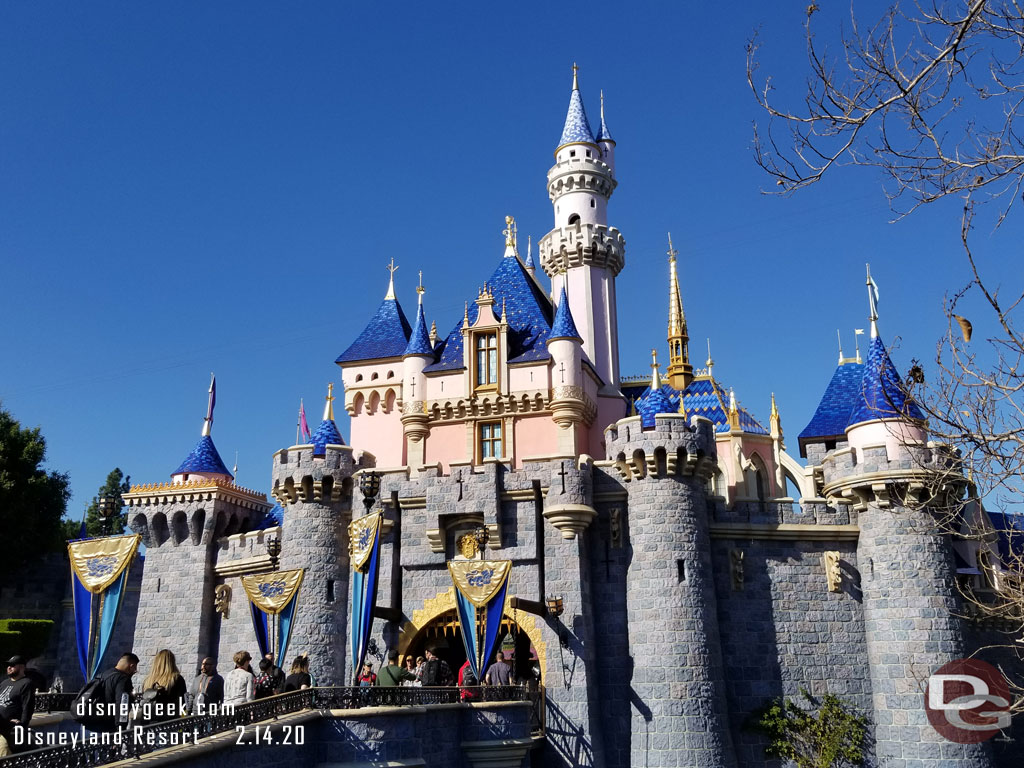 Passing by Sleeping Beauty Castle.