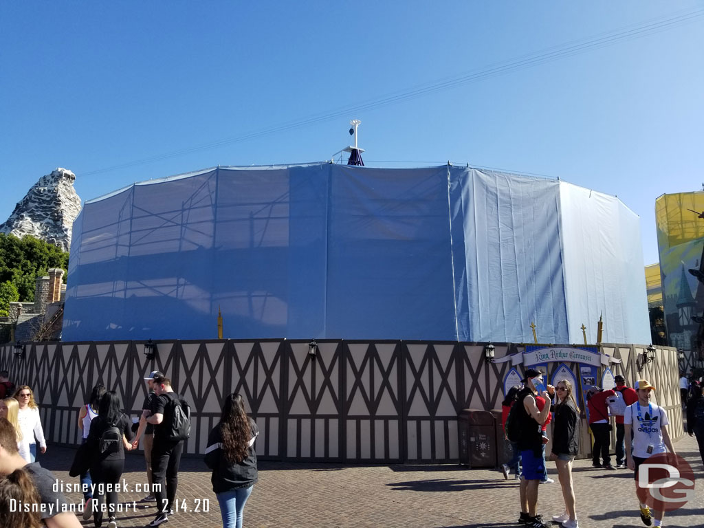 Looking back at the Carrousel.