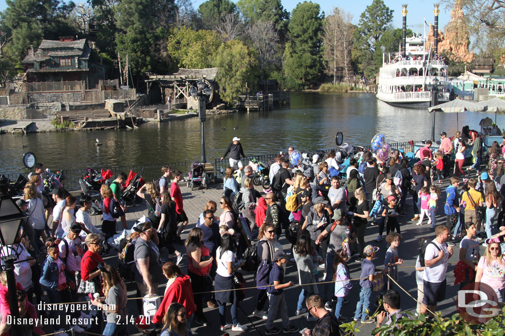 Pirates queue and walkway.