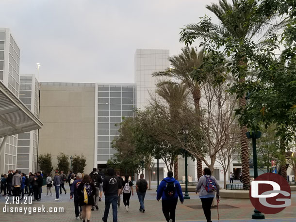 Hard to tell but the new elevators were in open as well as the new walkway to the Chip & Dale level.  I had to get in line to reach the park and no time for pictures now.