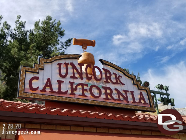 Uncork California Marketplace Sign