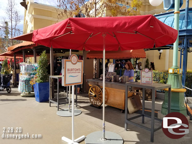 There are some vendor kiosks set up along the performance corridor/parade route/festival corridor 