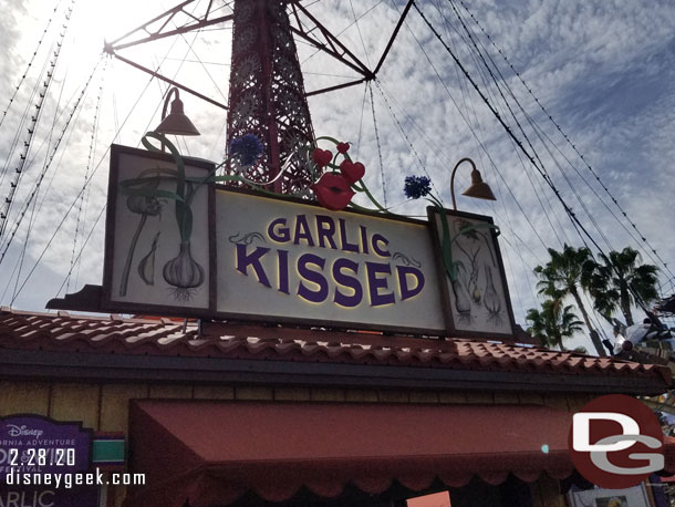 Garlic Kissed Marketplace Sign