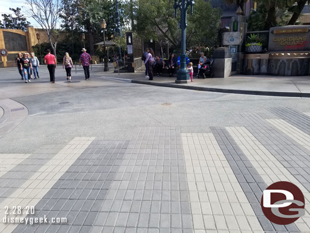 Wonder if there will be walls going up and the project continuing toward the parade gate or if this is the end of the new pavement.