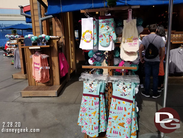 Some festival merchandise is available in Hollywood Land too.