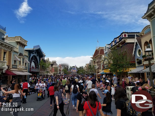 Main Street USA at 2:34pm