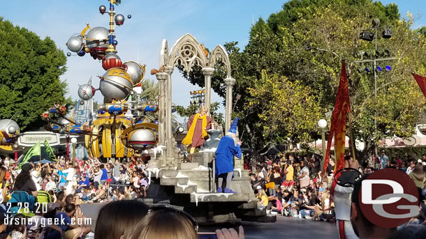 The Sword in the Stone on the next float.