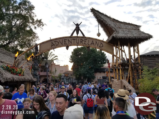 Making my way into Adventureland.