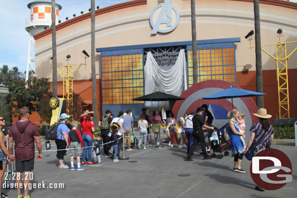 Captain America was out greeting guests.