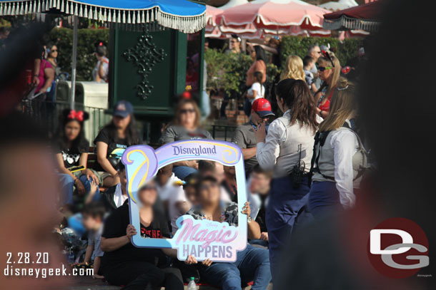 Photopass Photographers had a sign for the new parade.