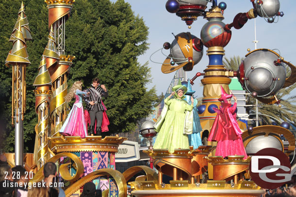 Sleeping Beauty is featured on the final float.