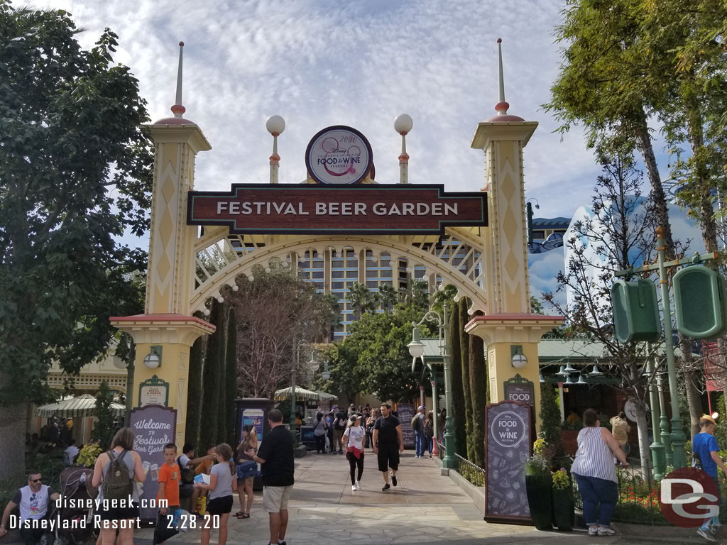 Paradise Gardens is the Festival Beer Garden again this year.