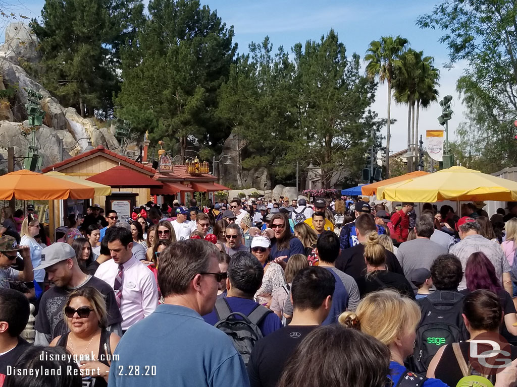 The main walkway looked like this every time I passed through today.