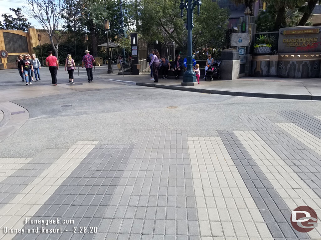 Wonder if there will be walls going up and the project continuing toward the parade gate or if this is the end of the new pavement.