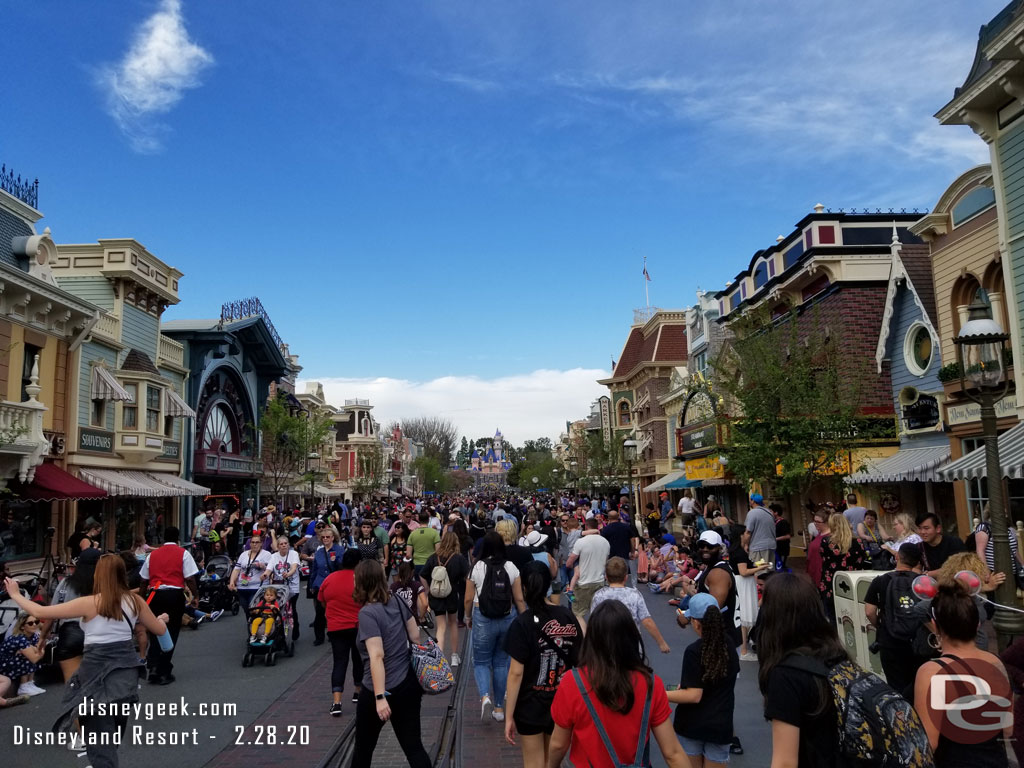 Main Street USA at 2:34pm