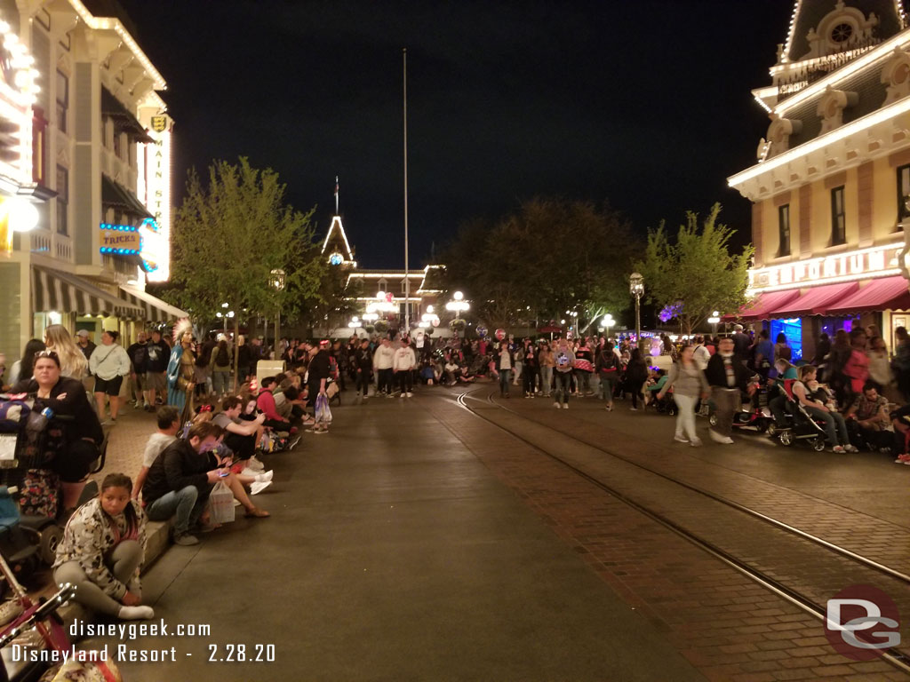 Returned to Main Street USA to find a spot for Mickey