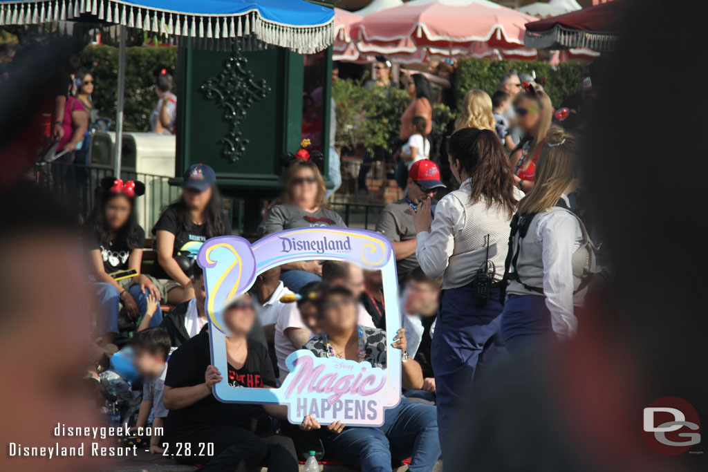 Photopass Photographers had a sign for the new parade.