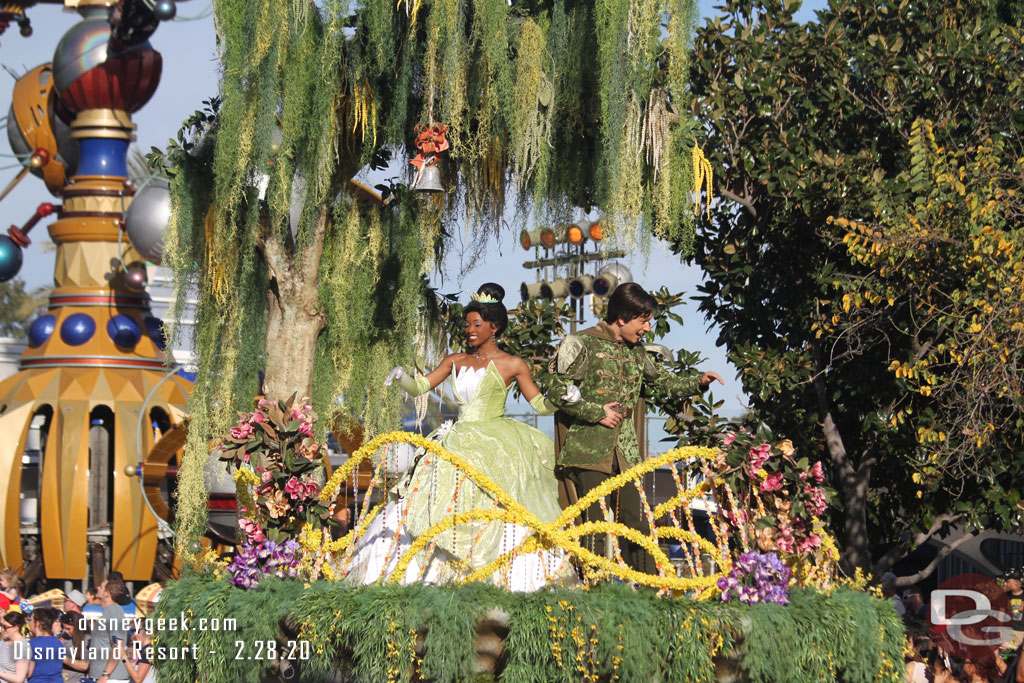 Princess and the Frog on the next float