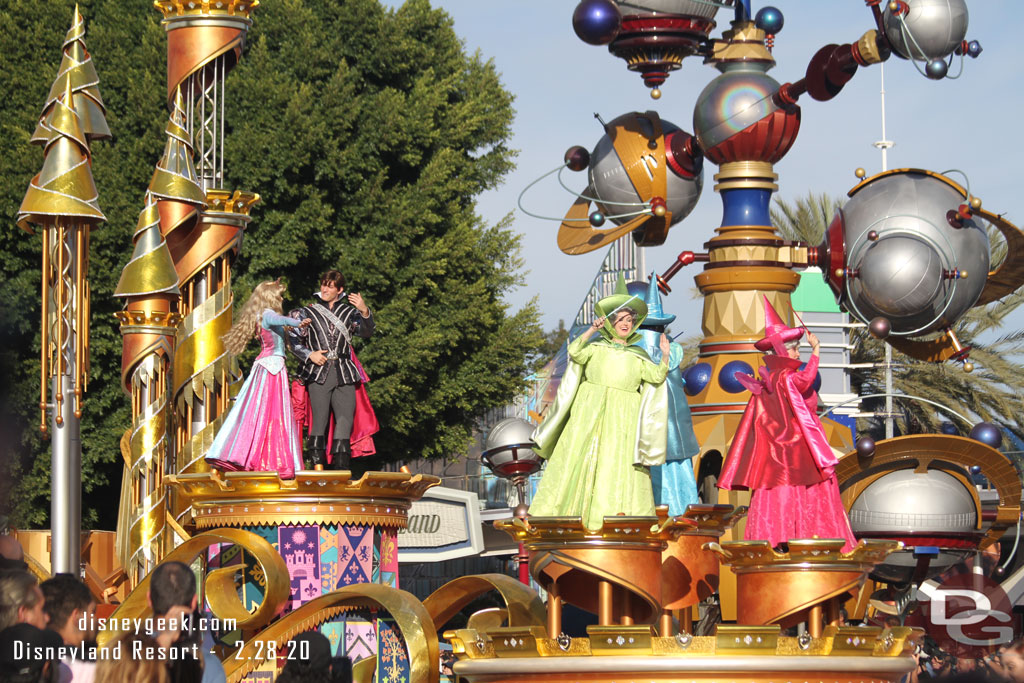 Sleeping Beauty is featured on the final float.