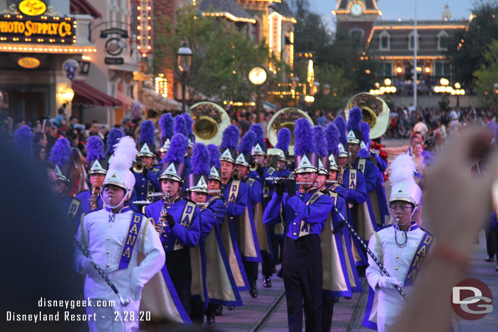 Dana Middle School Marching Band was playing it