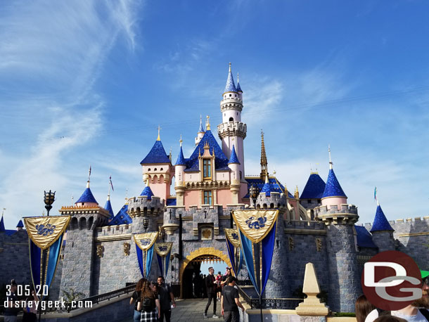 Sleeping Beauty Castle this afternoon