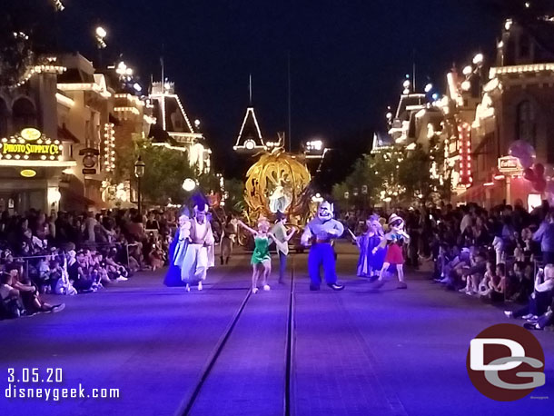 The finale making its way up Main Street USA