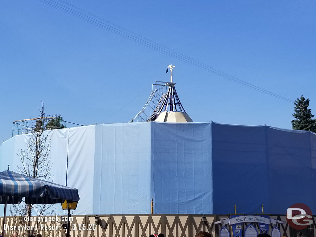 A check of the carousel renovation.