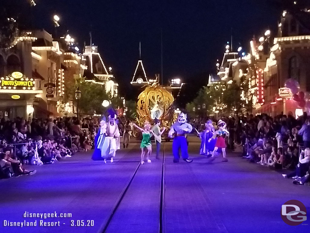 The finale making its way up Main Street USA