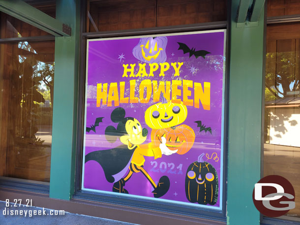 World of Disney windows feature Halloween too.